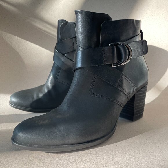 NWOT ECCO´s  'Shape 55 Mid Cut' Comfy Black Ankle Booties - Size 36 - Picture 2 of 9